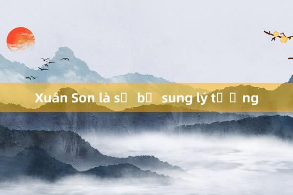 Xuân Son là sự bổ sung lý tưởng